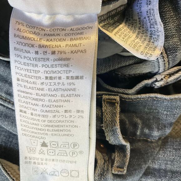 Levi’s Women Skinny Jeans size W29 L32 Blue Mid Rise Stretch Boot Cut - Picture 10 of 12